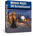 Winter Night 3D Screensaver Winter Night 3D Screensaver